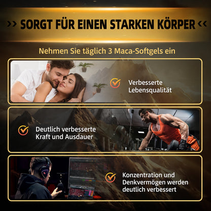 Testosteron-Booster für Männer – Power-Komplex zur Unterstützung mit Shilajit, Maca, Ashwagandha und Ginseng