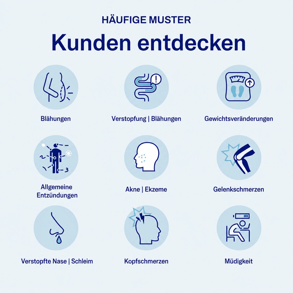 Set mit Lebensmitteln, Vitaminen und Produkten für die Darmgesundheit