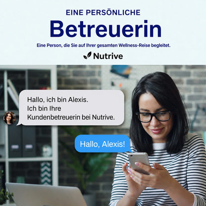 Set mit Lebensmitteln, Vitaminen und Produkten für die Darmgesundheit