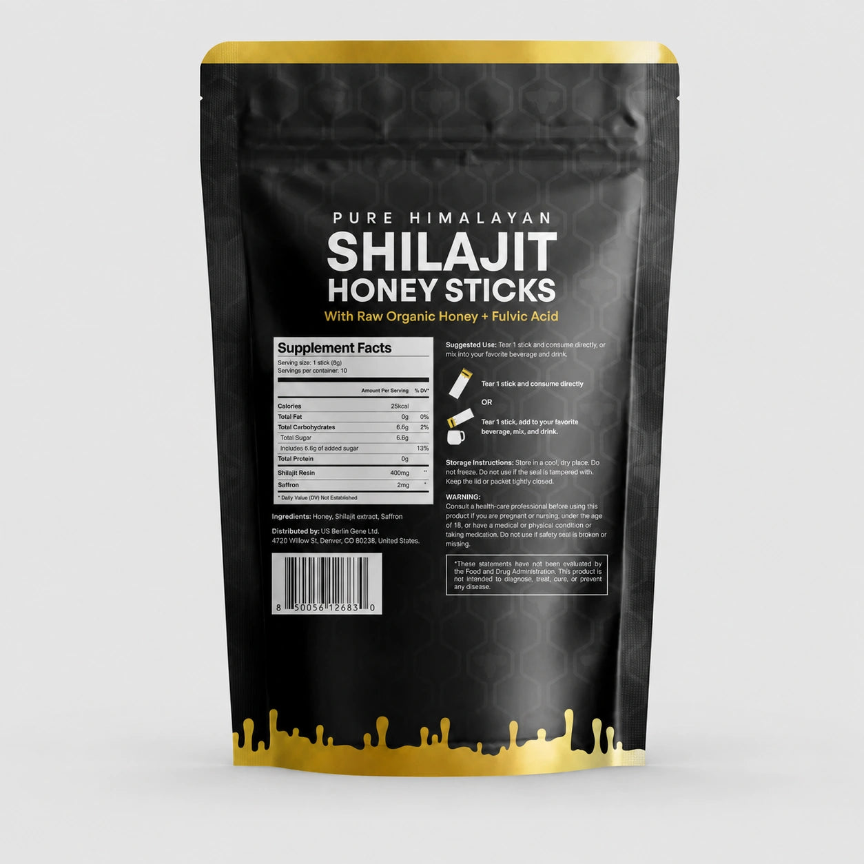 Shilajit Honey Sticks
